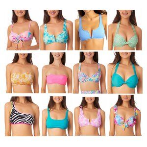 NWT California Waves Juniors' Bikini Halter Bandeau Sizes XS-L $50 12HL946